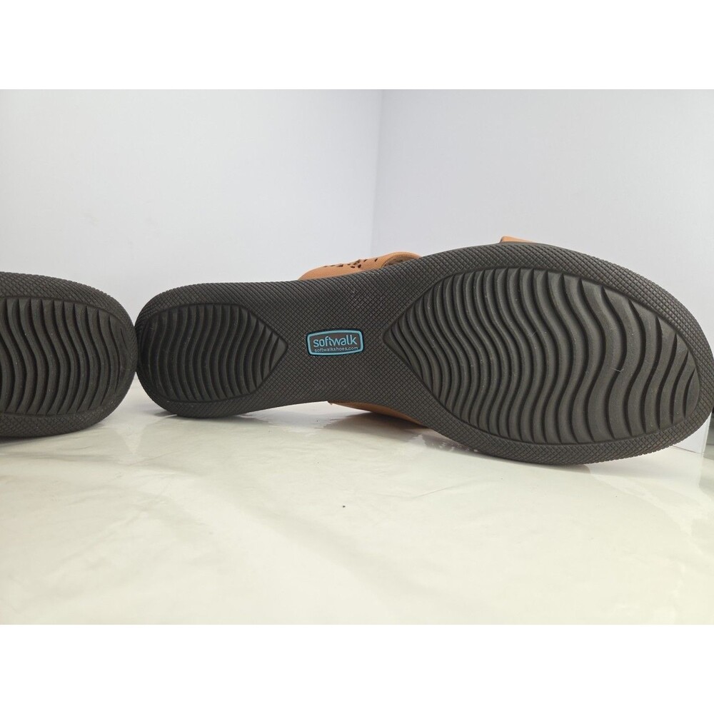 Softwalk Tillman S1502-267 Womens Brown Leather Comfort Slides Sandals Sz 12 EUC - Picture 11 of 13